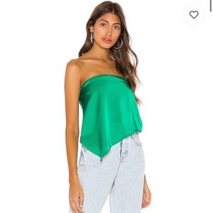 Revolve Superdown Asymmetrical Strapless Top
